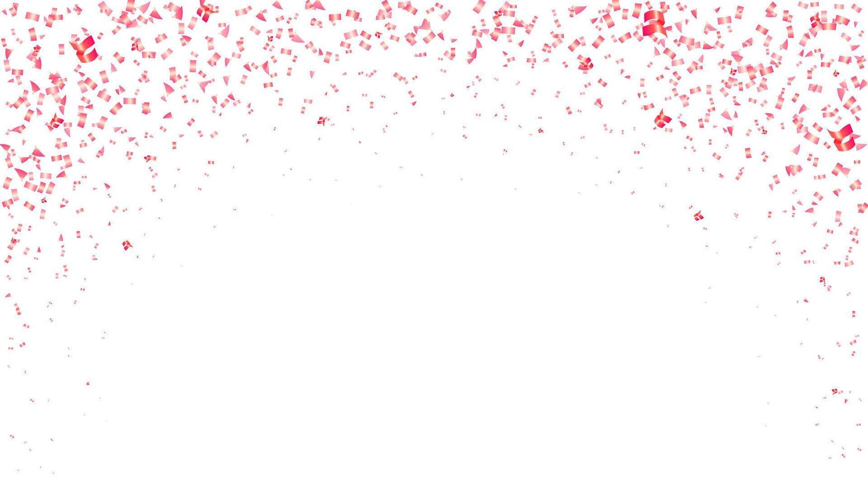 Pink confetti falling celebration, event, birthday, Valentine party background vector