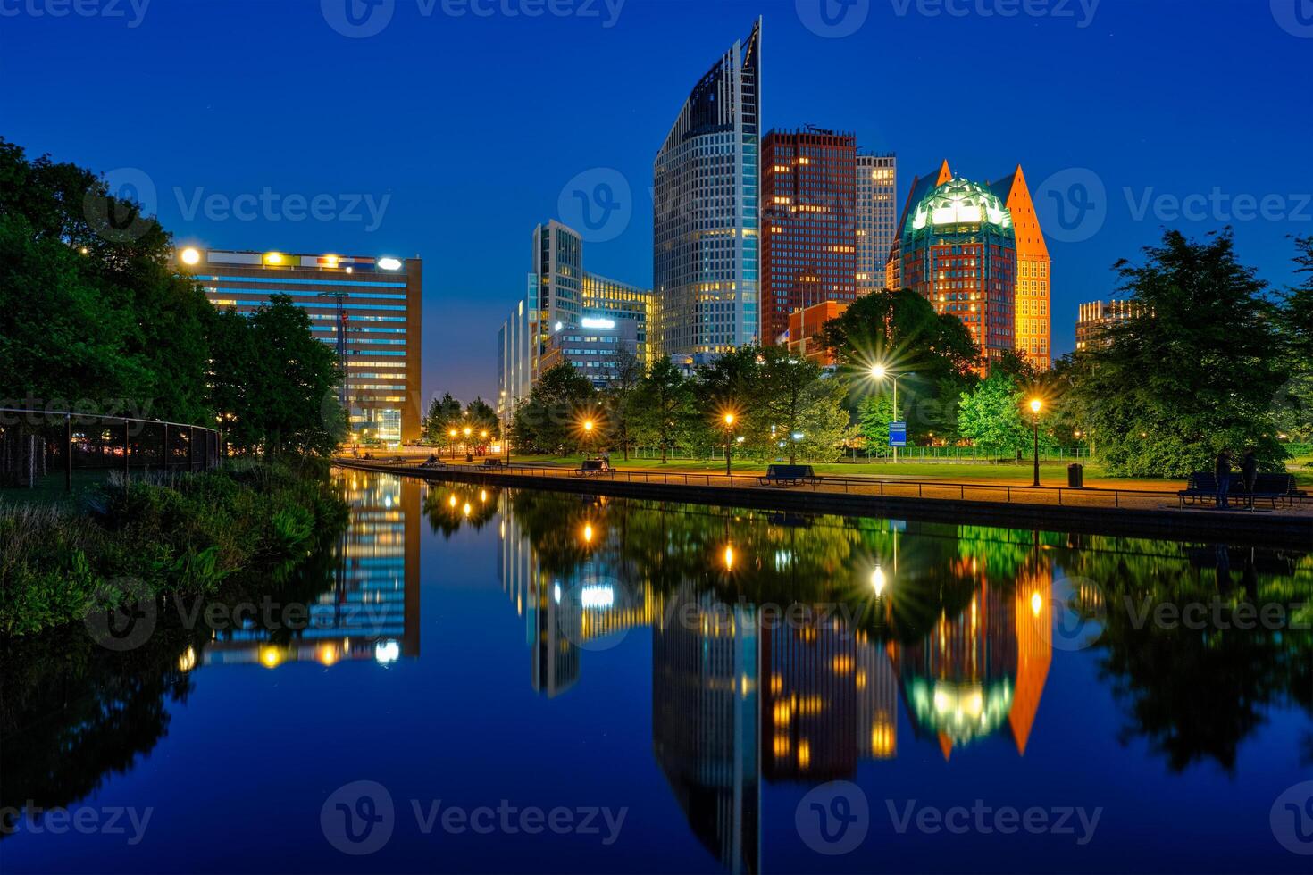 Skyscrapers in The Hague, Netherlands photo