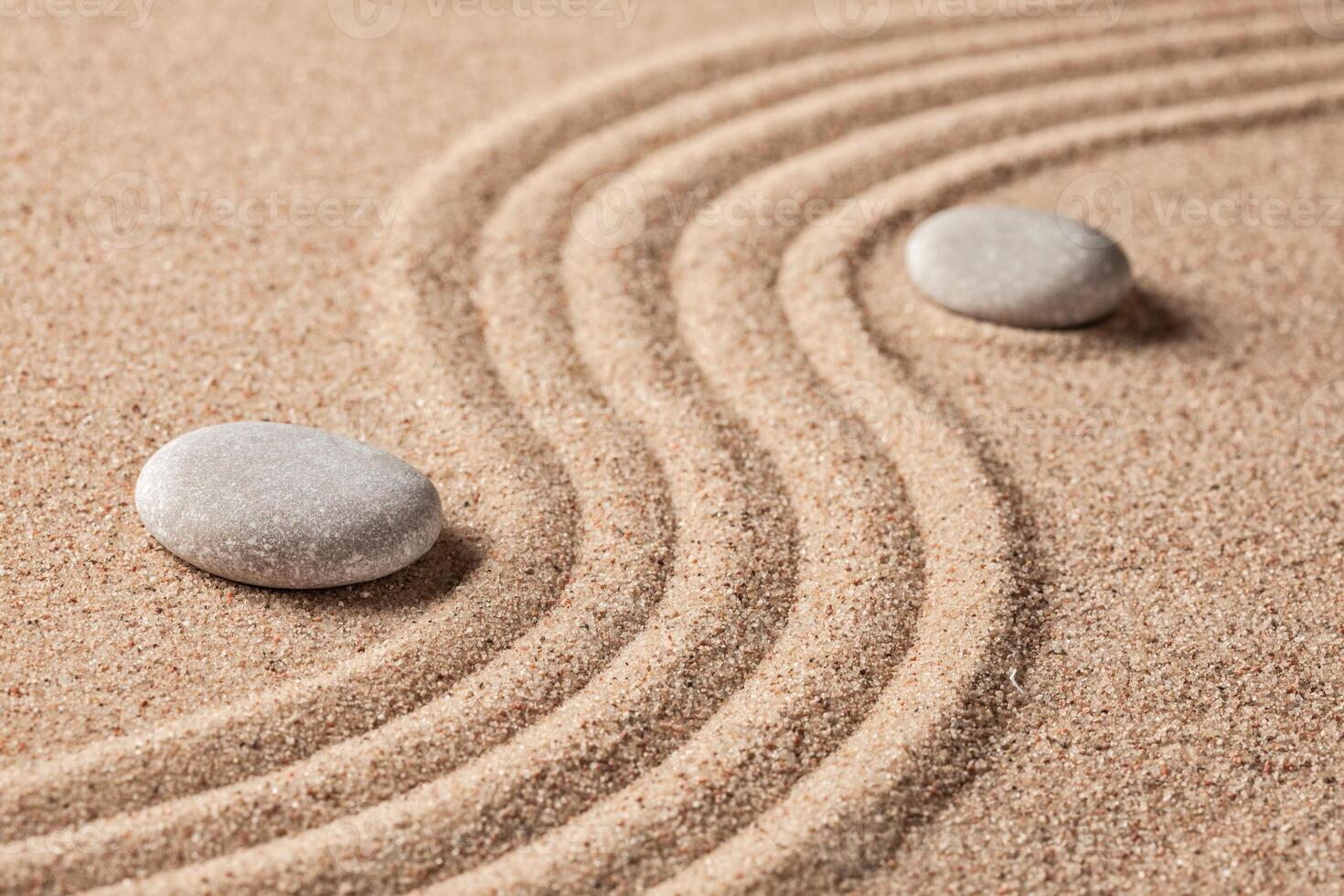 jardín japonés de piedra zen foto