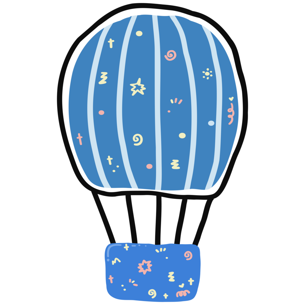 Hot air balloon illustration png