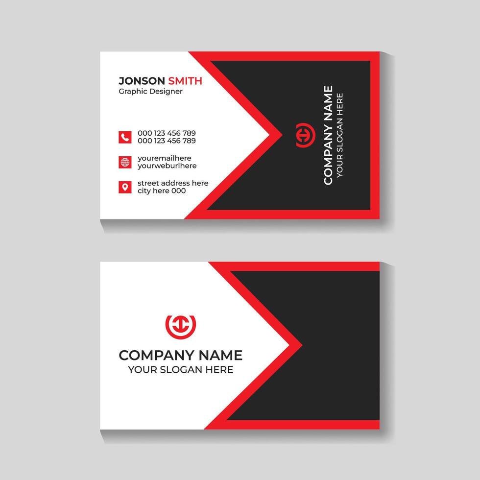Creative modern clean business card design template vector