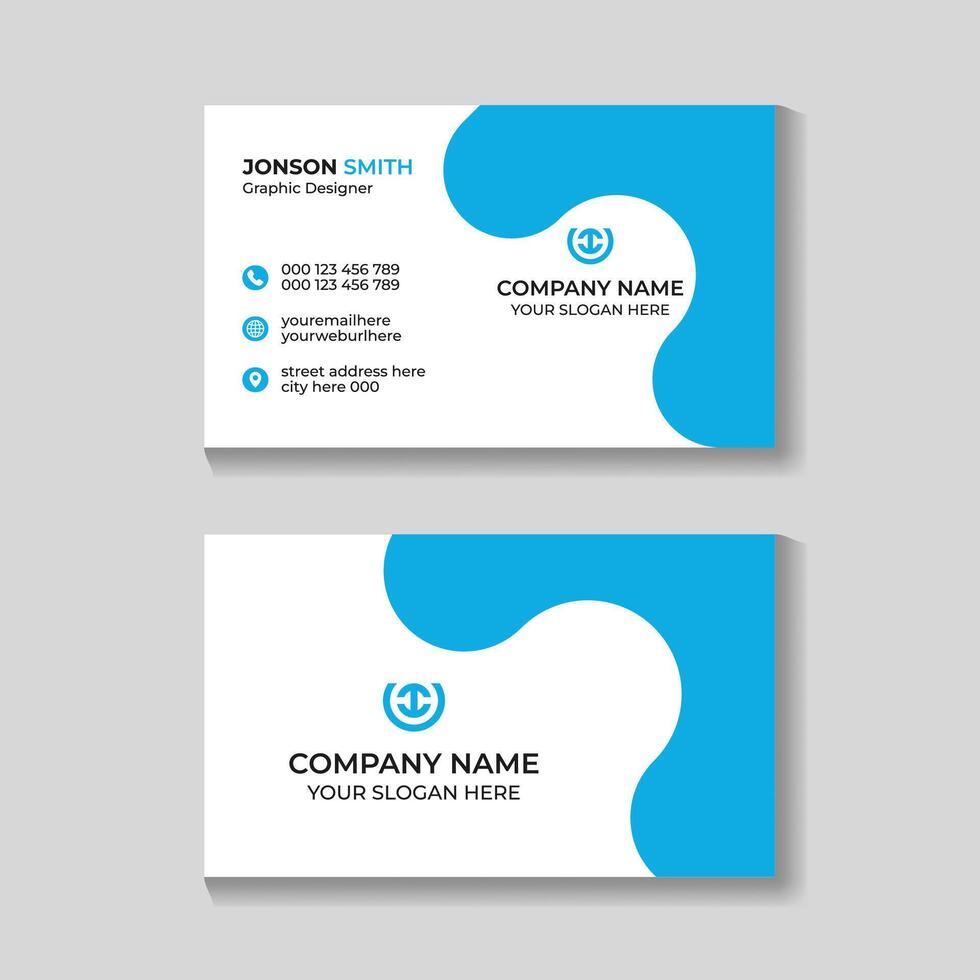 profesional corporativo creativo moderno minimalista negocio tarjeta diseño modelo vector