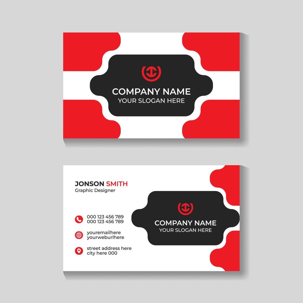 Creative modern minimal business card design template vector