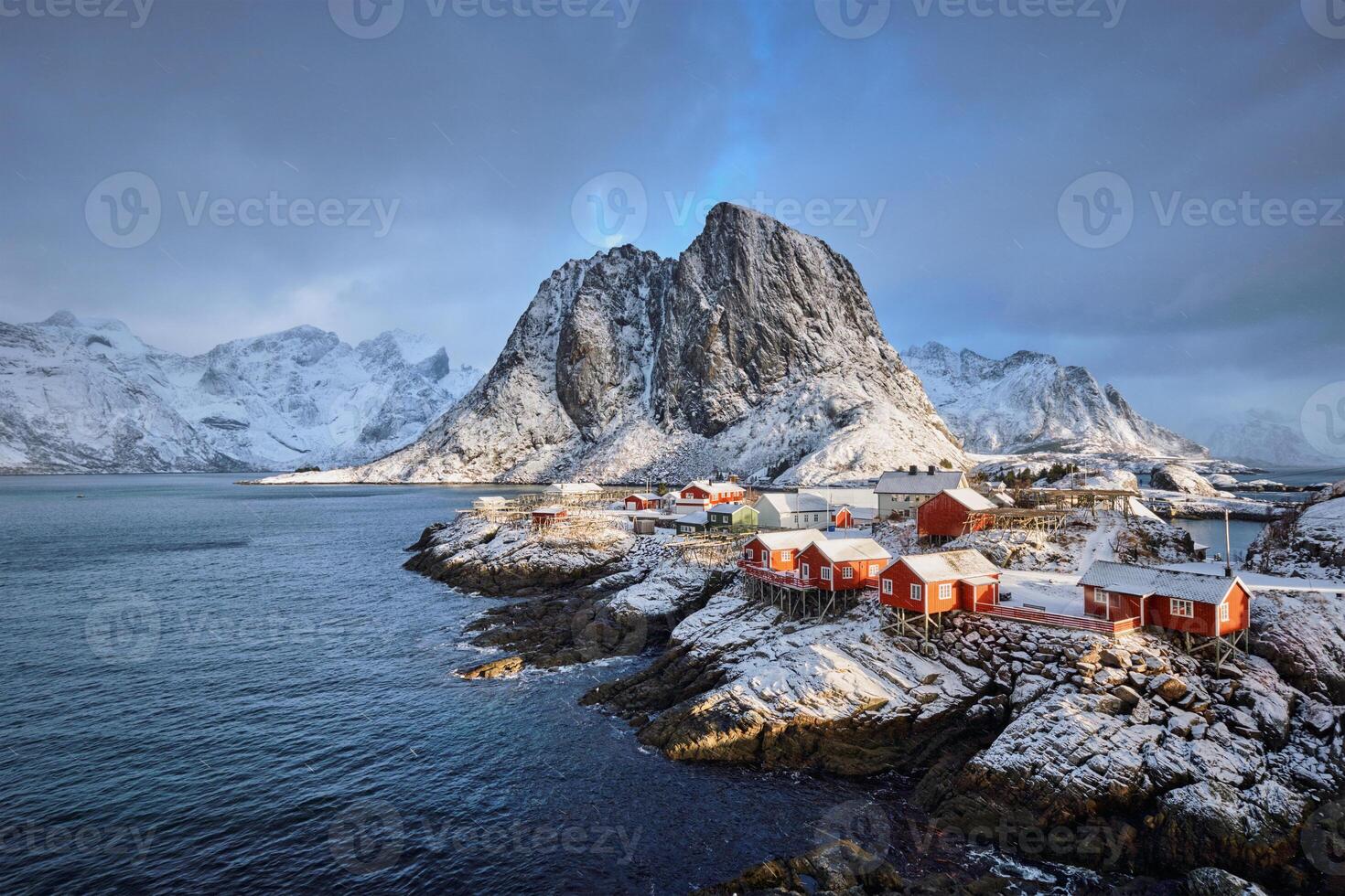 Hamnoy fishing village on Lofoten Islands, Norway photo