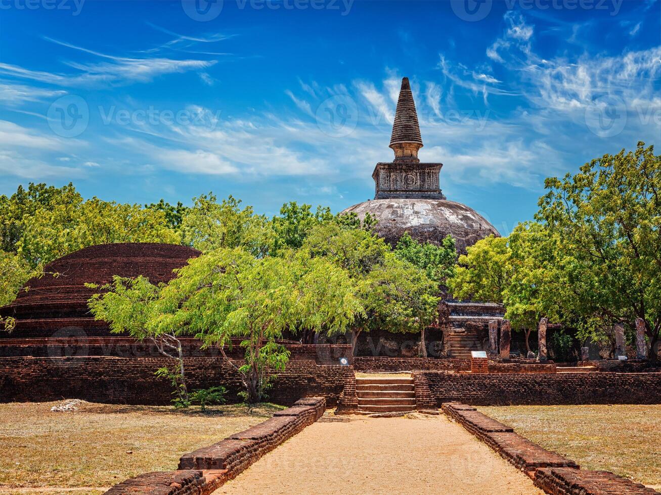Sri Lankan tourist landmark Kiri Vihara dagoba photo