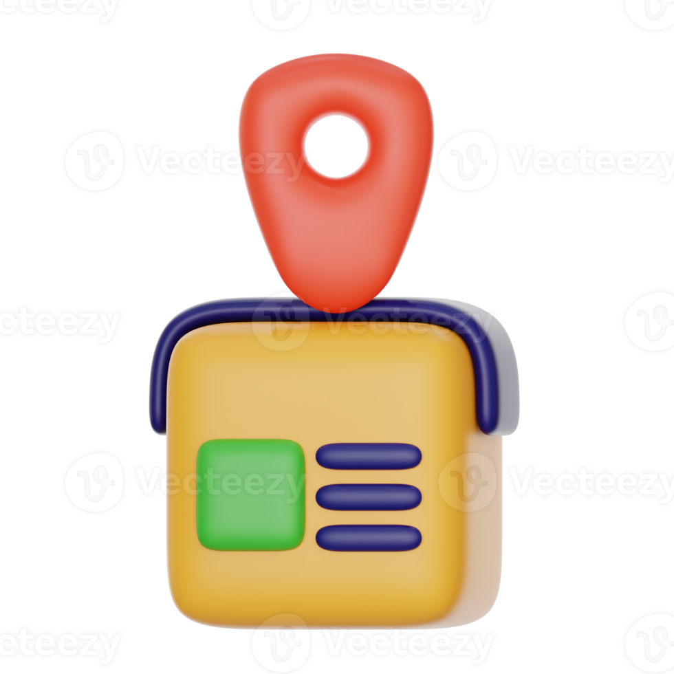 delivery tracking 3d icon illustration png