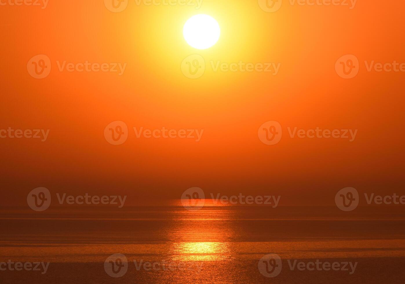 Dawn over the sea. Sea of Azov. Sunrise. photo