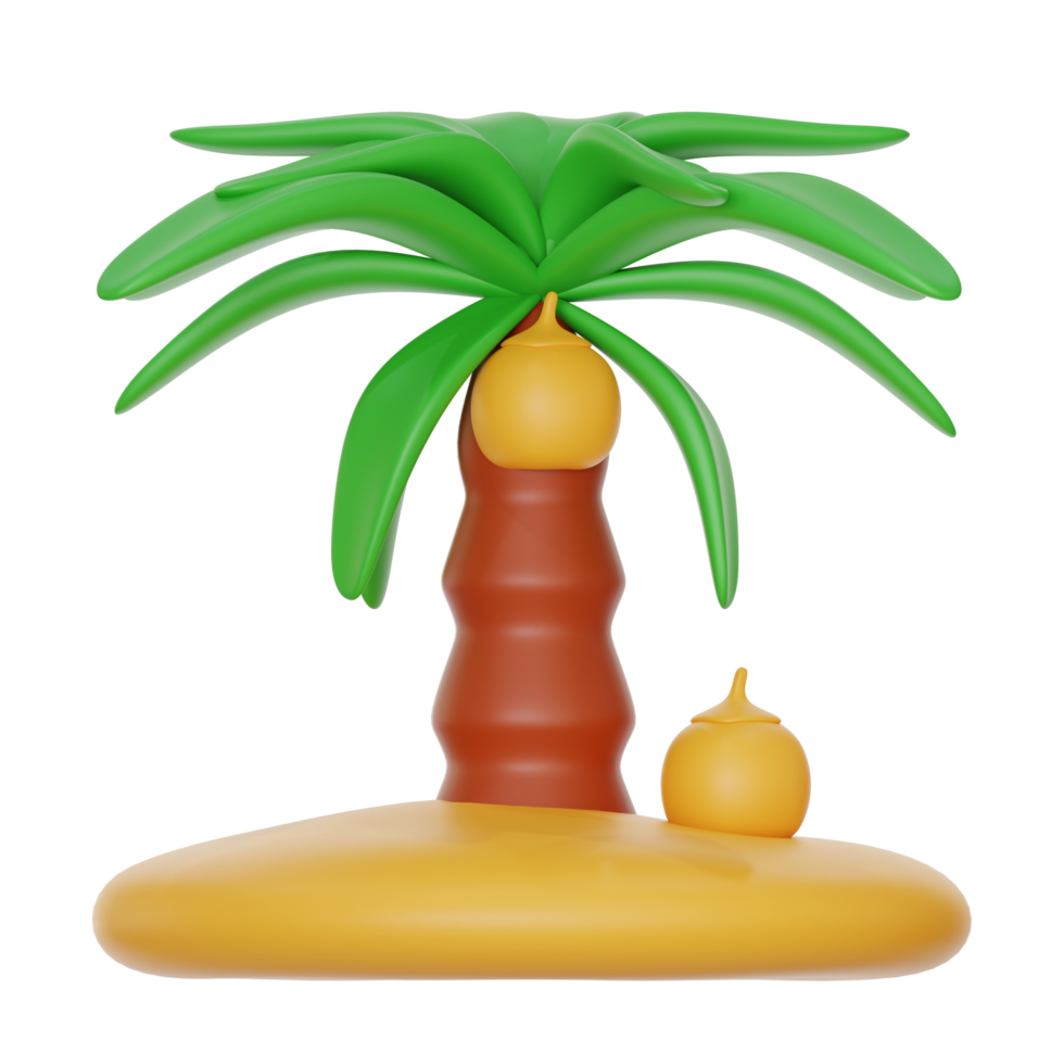 Palme Baum 3d Symbol Illustration png