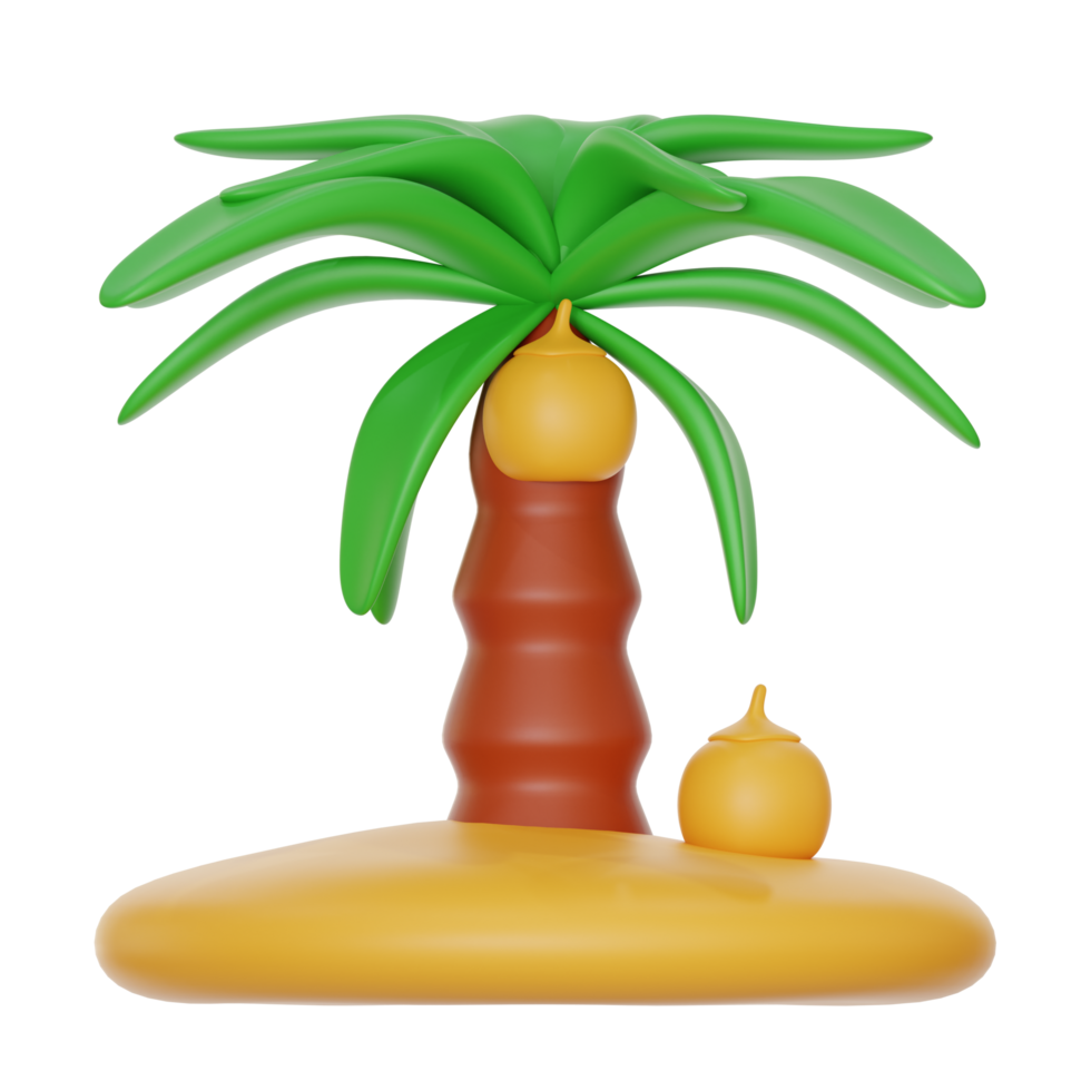 palm boom 3d icoon illustratie png