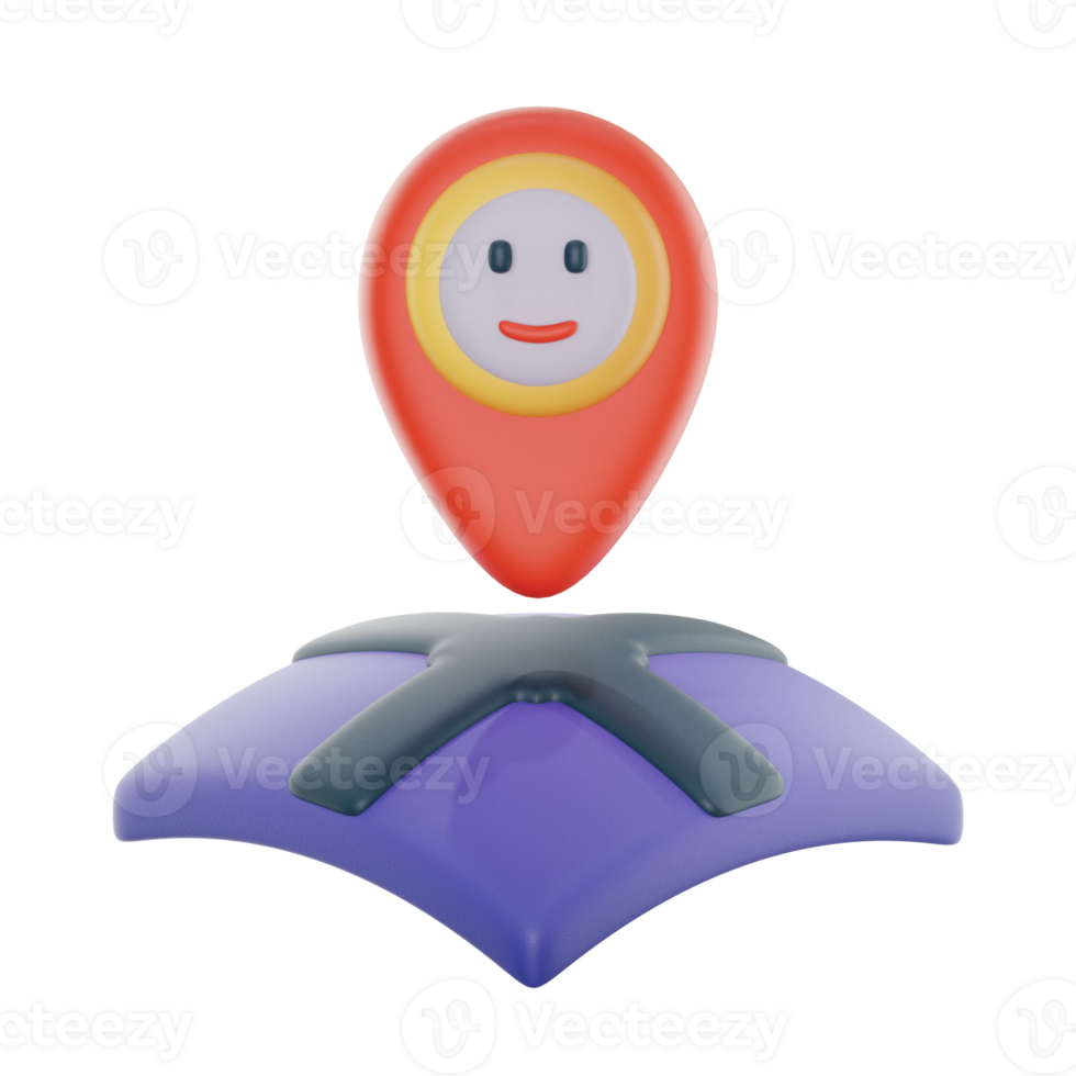 location mark 3d icon illustration. feedback 3d rendering png