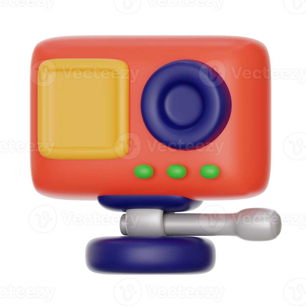 action camera 3d icon illustration png