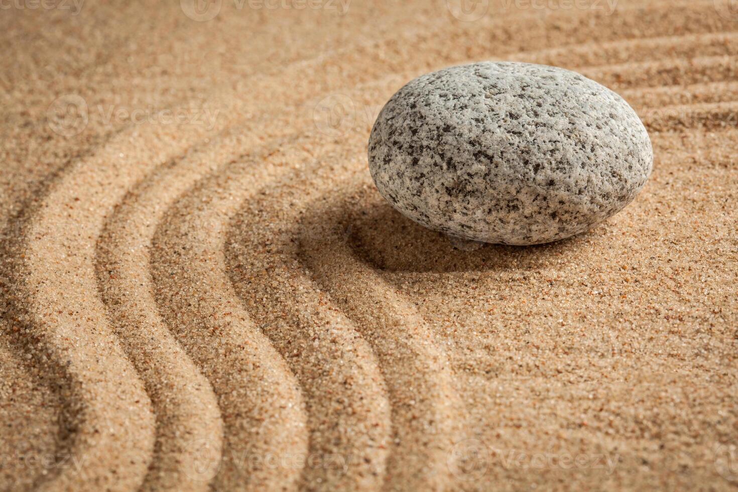 jardín japonés de piedra zen foto