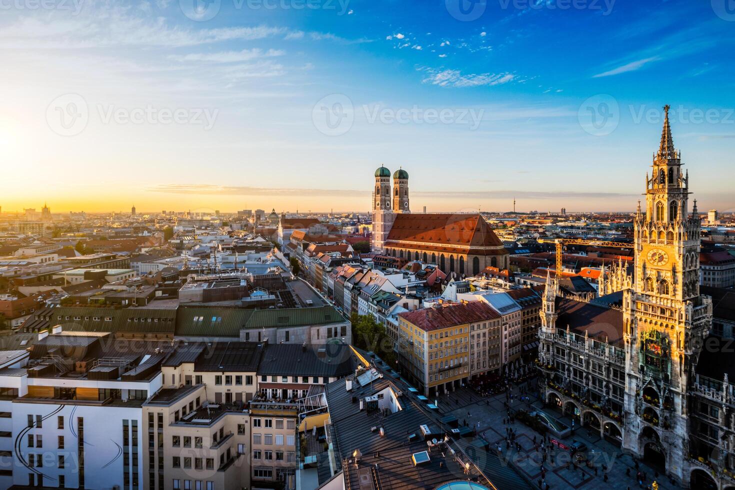 Aerial view of Munich, Germany photo