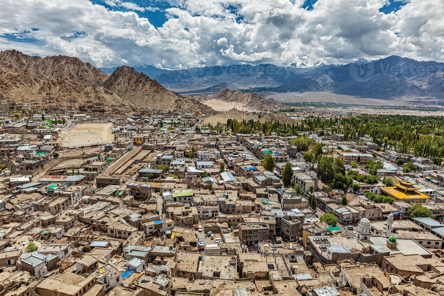 Aerial view of Leh photo