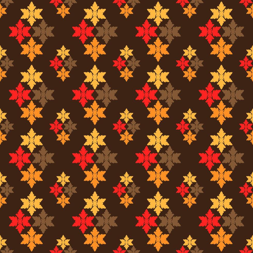 Damask Fabric textile seamless pattern Luxury decorative Ornamental floral vintage Square style. Curtain, carpet, wallpaper, tile, wrapping, textile vector