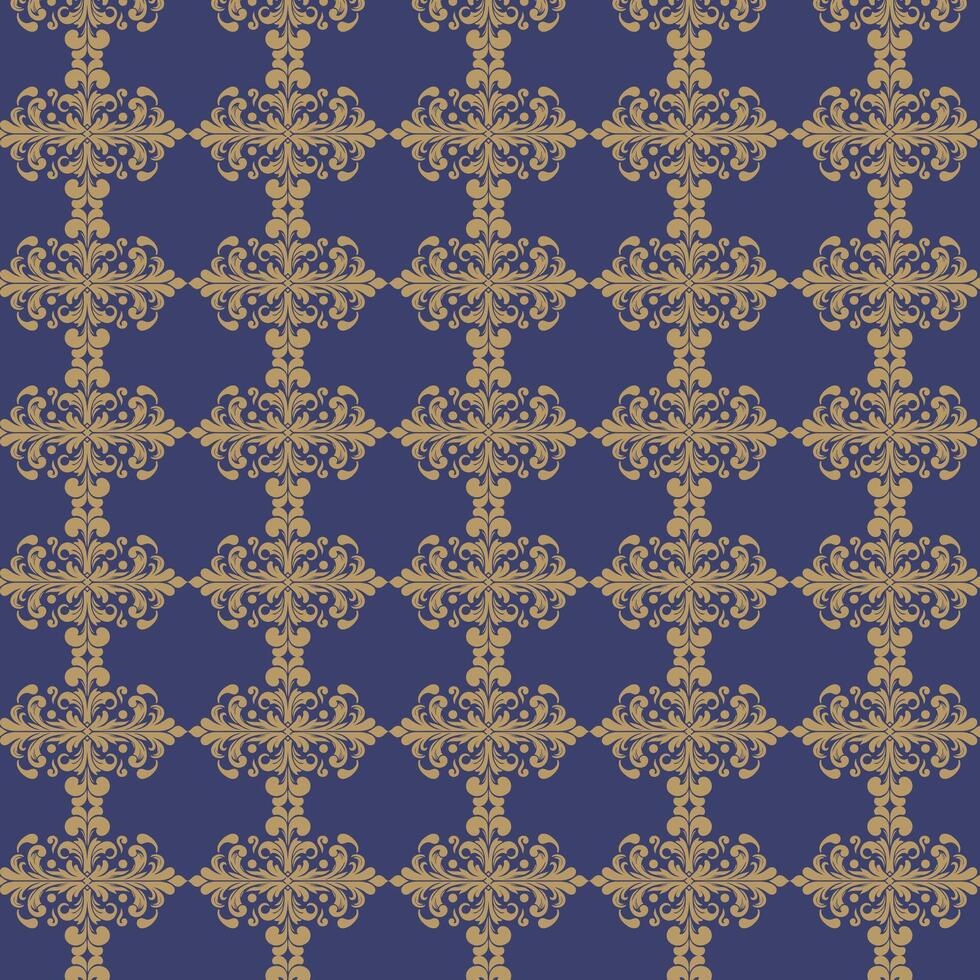 damasco tela textil sin costura modelo lujo decorativo ornamental floral divisor vistoso. cortina, alfombra, fondo de pantalla, ropa, envase, textil vector