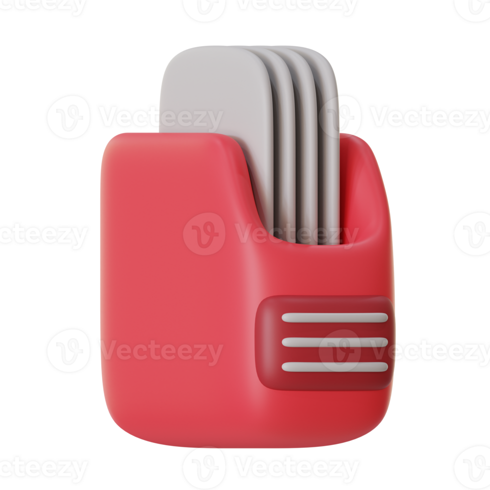 archive box file 3d icon illustration. library 3d rendering png
