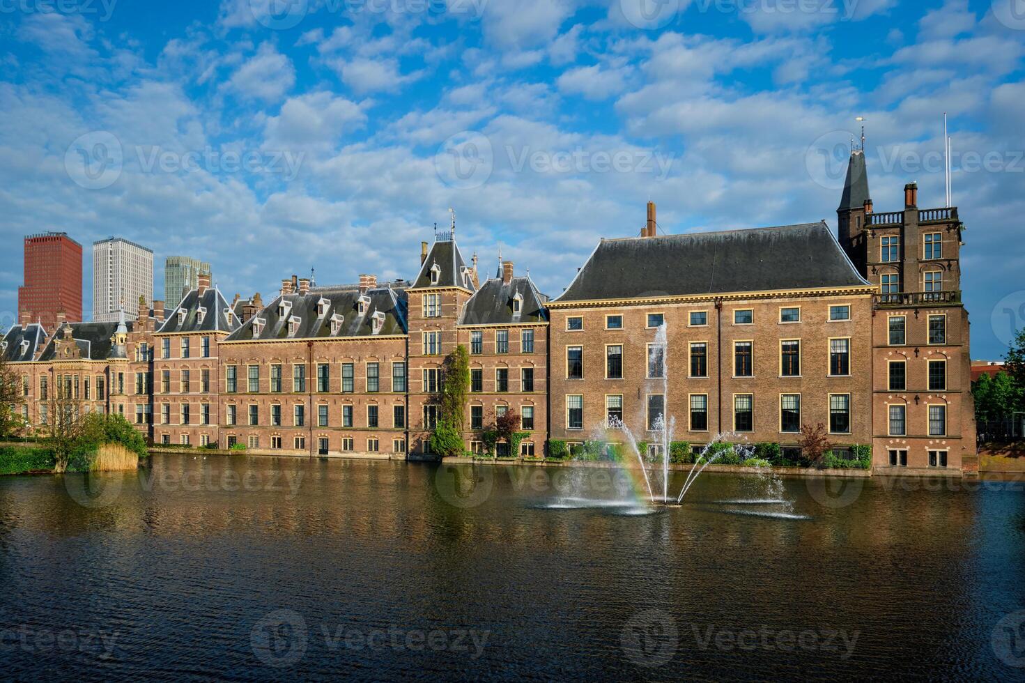 Hofvijver lake and Binnenhof , The Hague photo