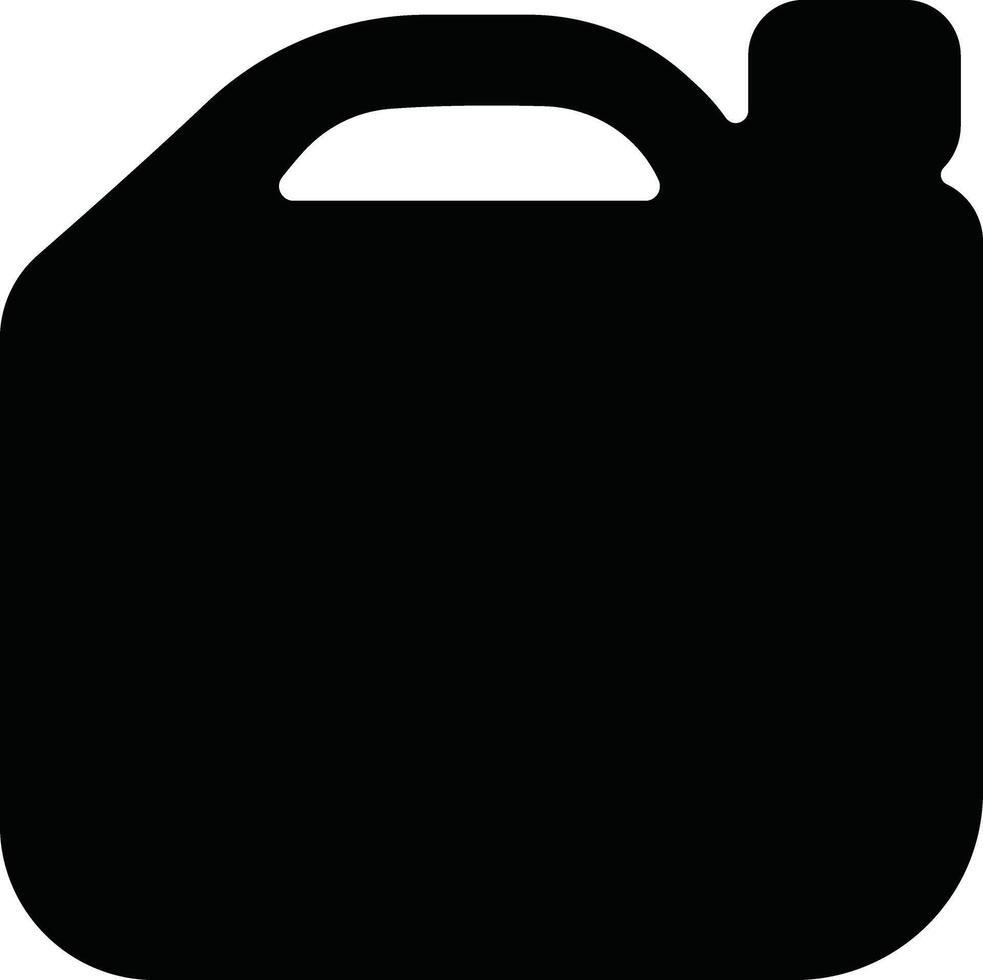 Jerrycan, canister icon in flat style pictogram isolated on petrol, gasoline, fuel or oil can symbol. black diesel plastic empty water canister vector for apps, website