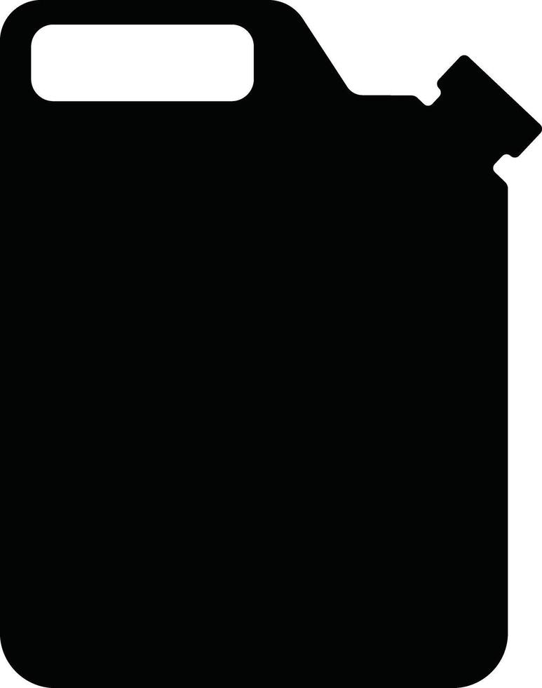 Jerrycan, canister icon in flat style pictogram isolated on petrol, gasoline, fuel or oil can symbol. black diesel plastic empty water canister vector for apps, website