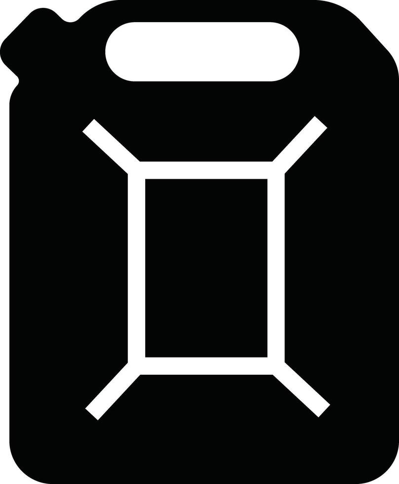 Jerrycan, canister icon in flat style pictogram isolated on petrol, gasoline, fuel or oil can symbol. black diesel plastic empty water canister vector for apps, website