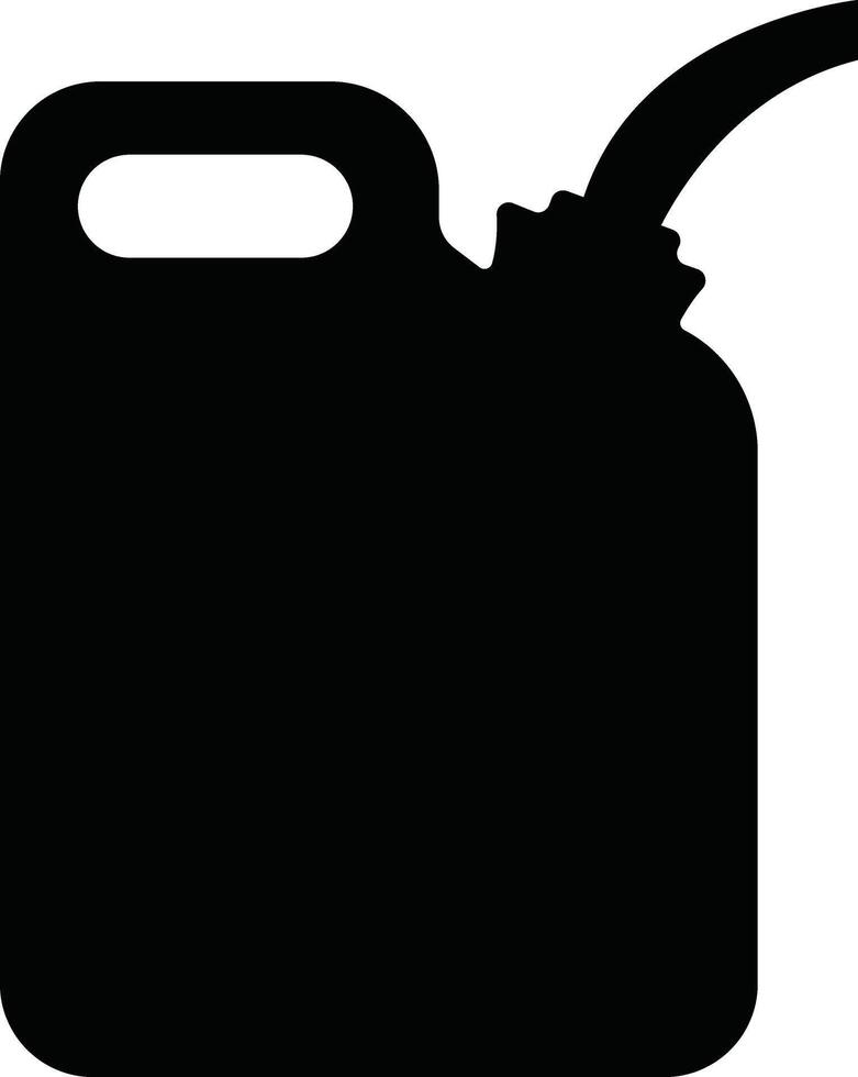 Jerrycan, canister icon in flat style pictogram isolated on petrol, gasoline, fuel or oil can symbol. black diesel plastic empty water canister vector for apps, website