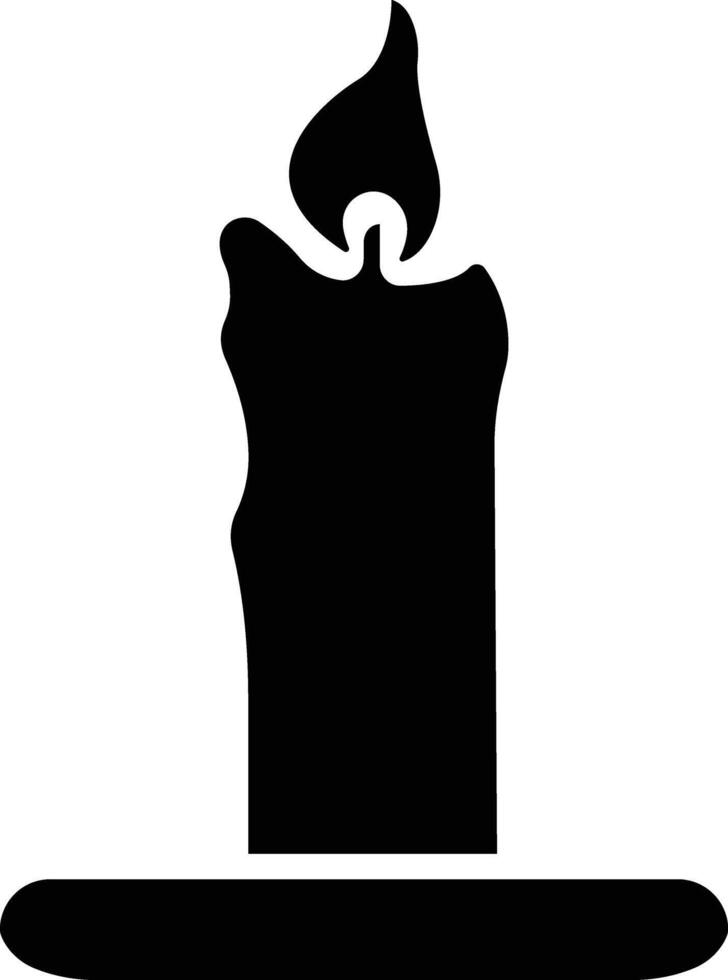 vela en poseedor icono en plano estilo. aislado en representar el tradiciones y símbolo de el Pascua de Resurrección temporada velas en candelabros ardiente luz de una vela fuego vector para aplicaciones, web