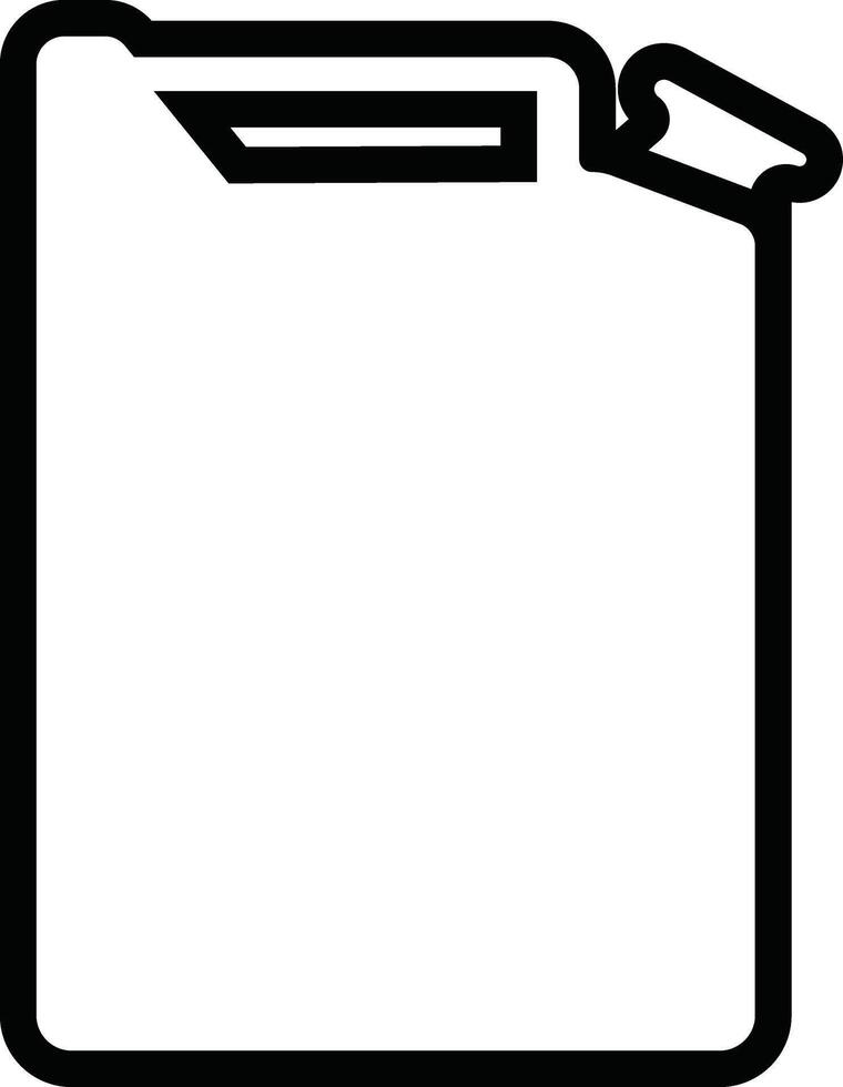 Jerrycan, canister icon in line style pictogram isolated on petrol, gasoline, fuel or oil can symbol. black diesel plastic empty water canister vector for apps, website