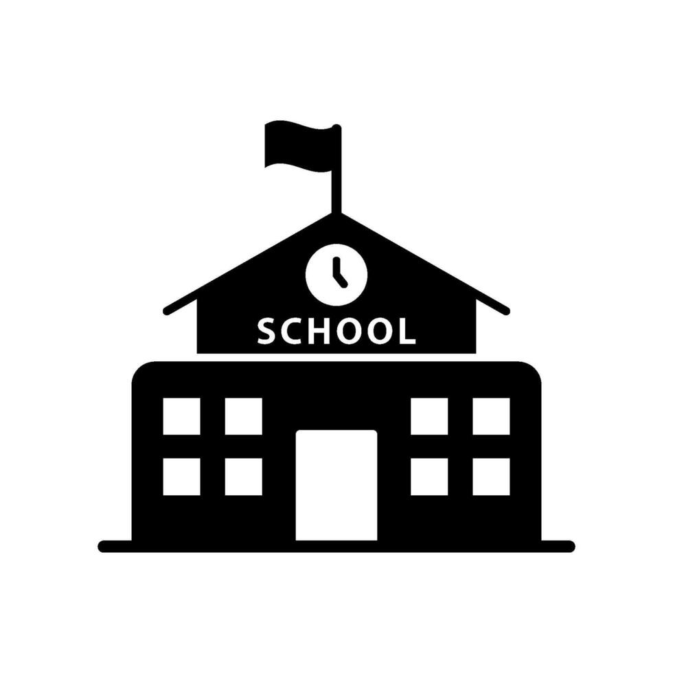 School Building icon vector design templates simple and modern