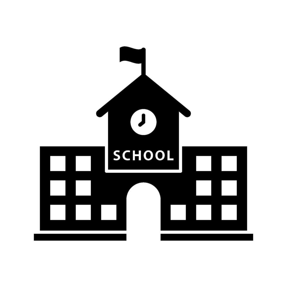 School Building icon vector design templates simple and modern