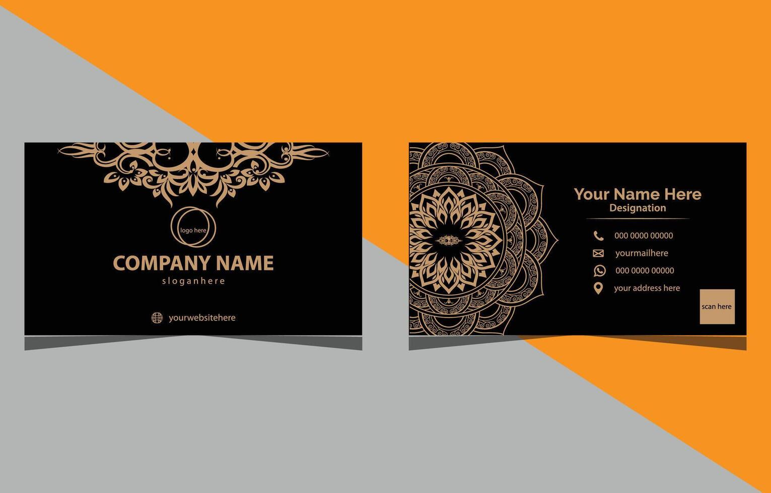 Luxury Business Card Design. vector