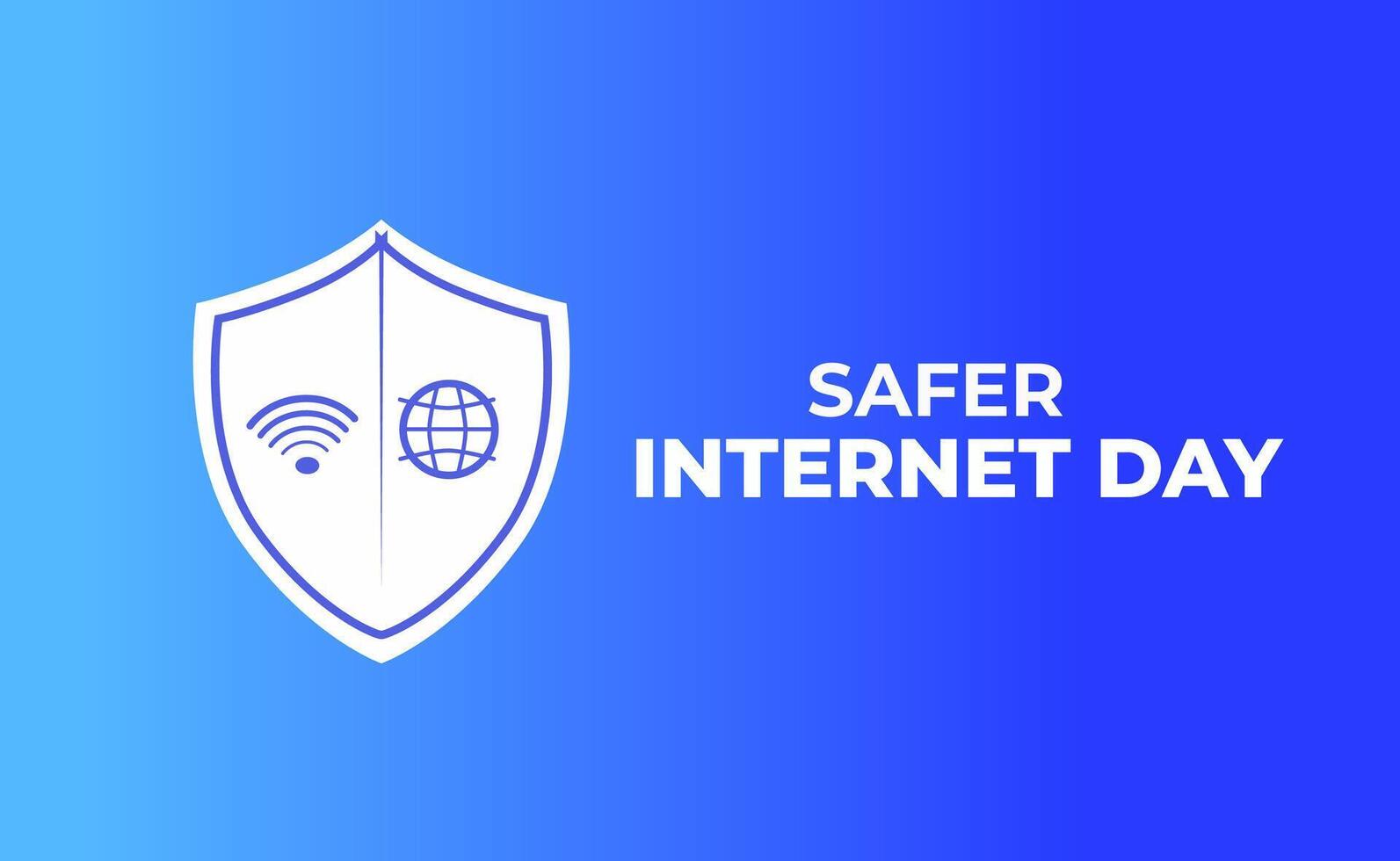 safer internet day. 7 February.safer internet day banner, poster, card. vector illustration.