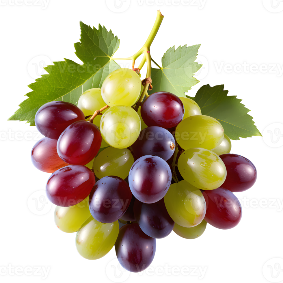 AI generated Grapes isolated on transparent background png