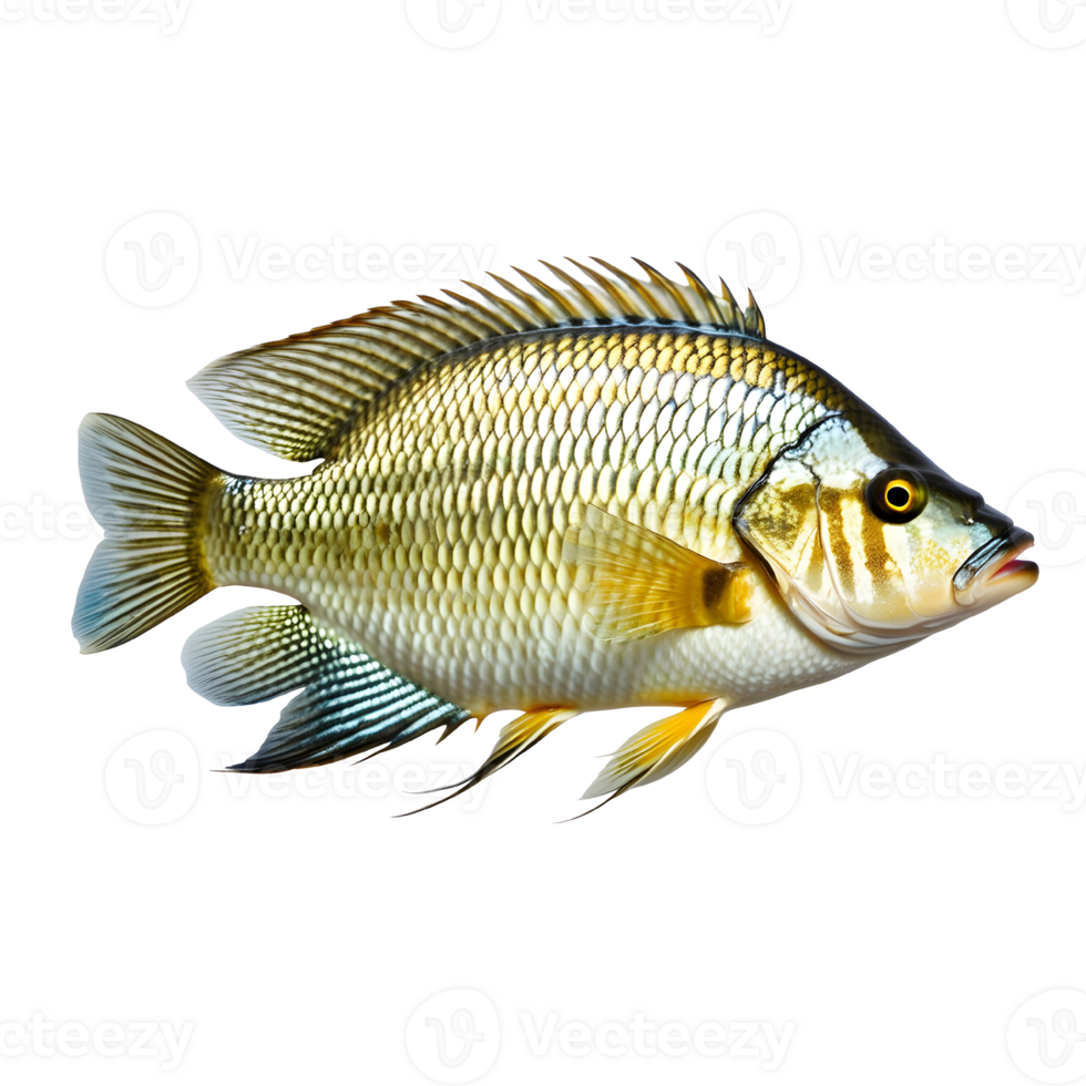 AI generated Tilapia isolated on transparent background. png
