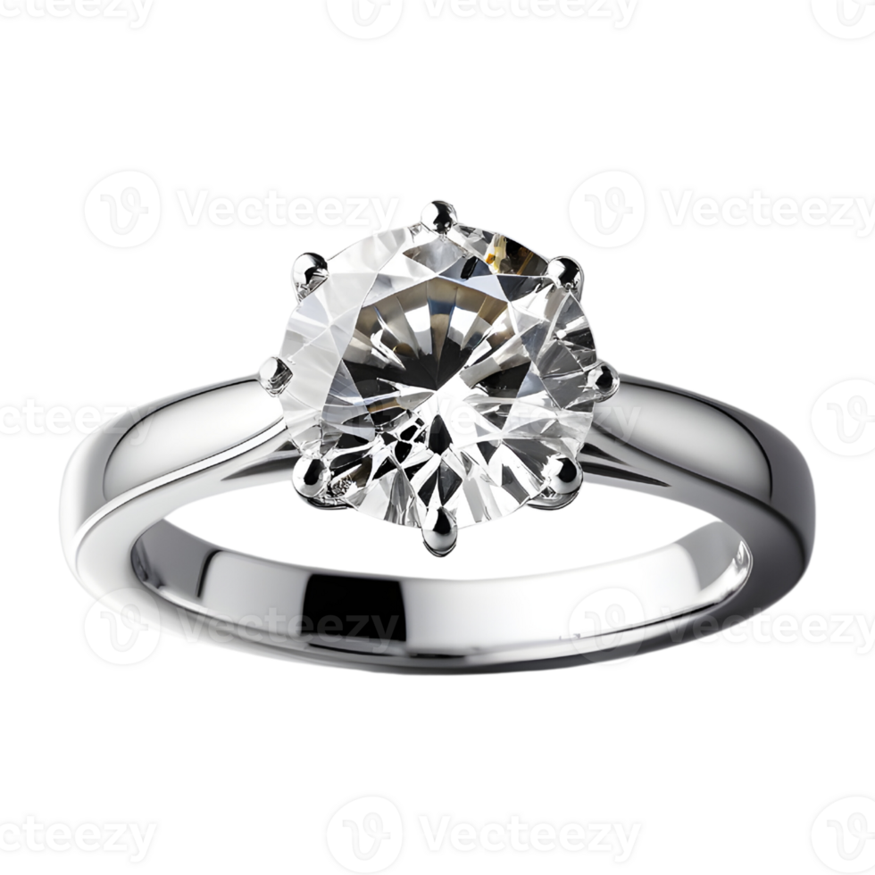 AI generated Diamond ring isolated png