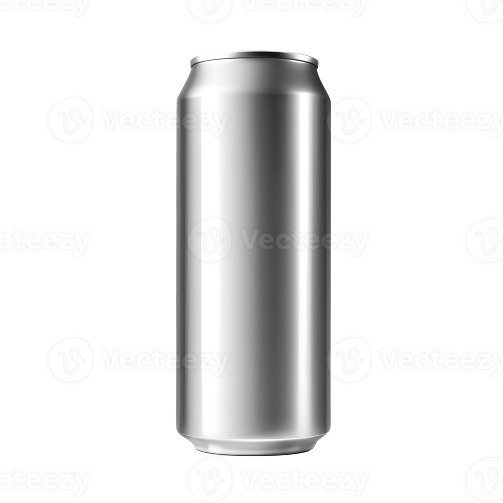 AI generated aluminum beverage drink soda can isolated png