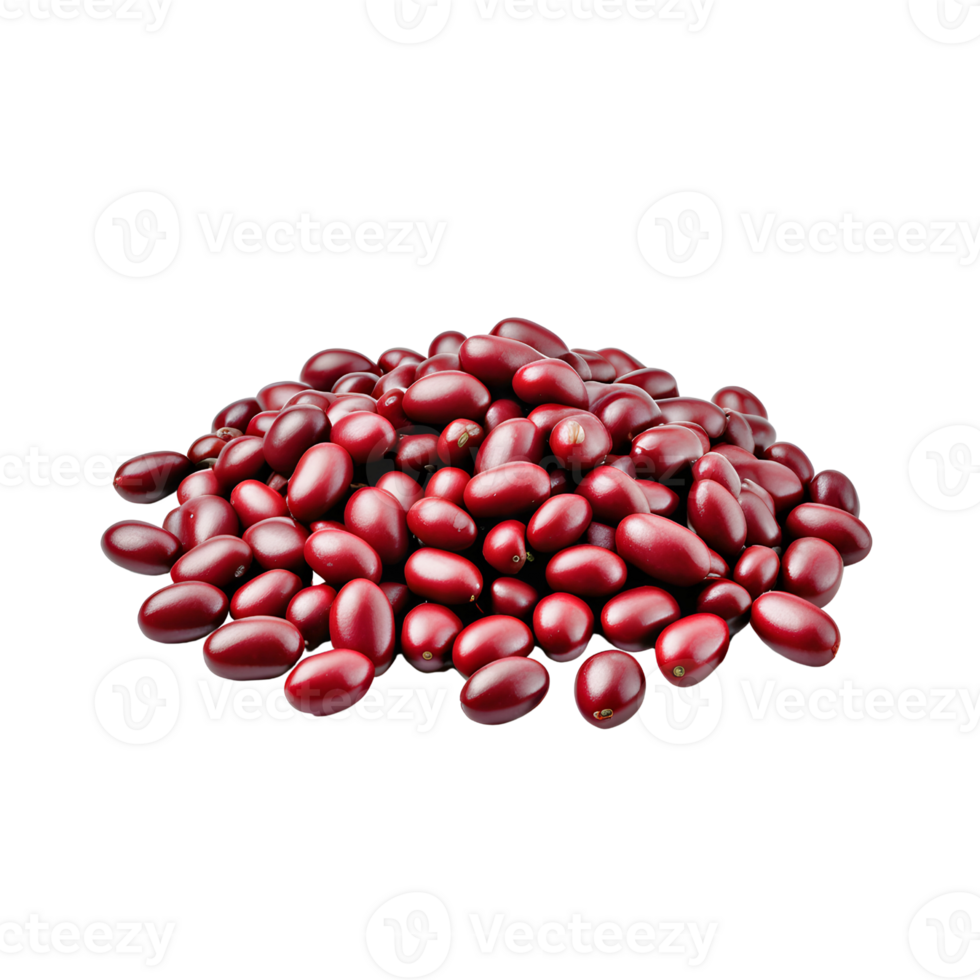 AI generated red beans isolated png