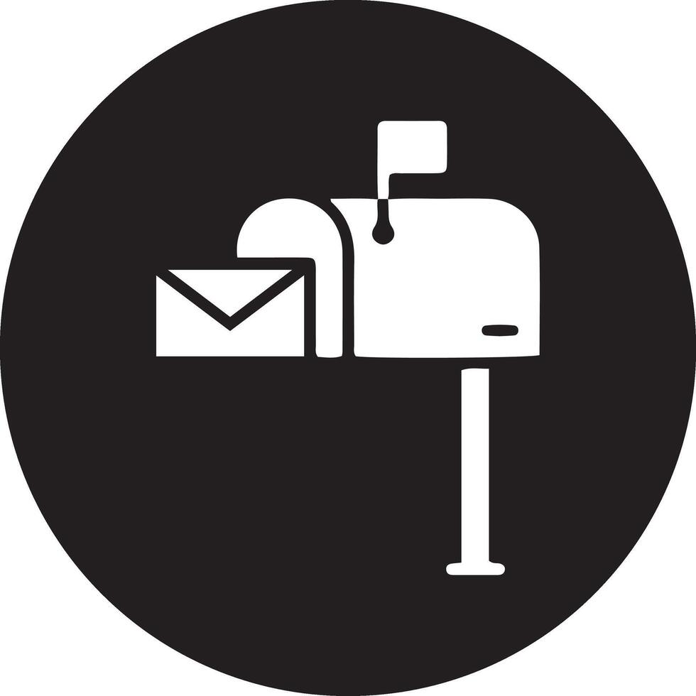 correo caja icono vector diseño