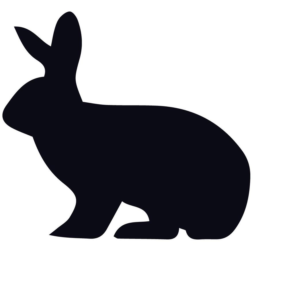 bunny silhouette vector design