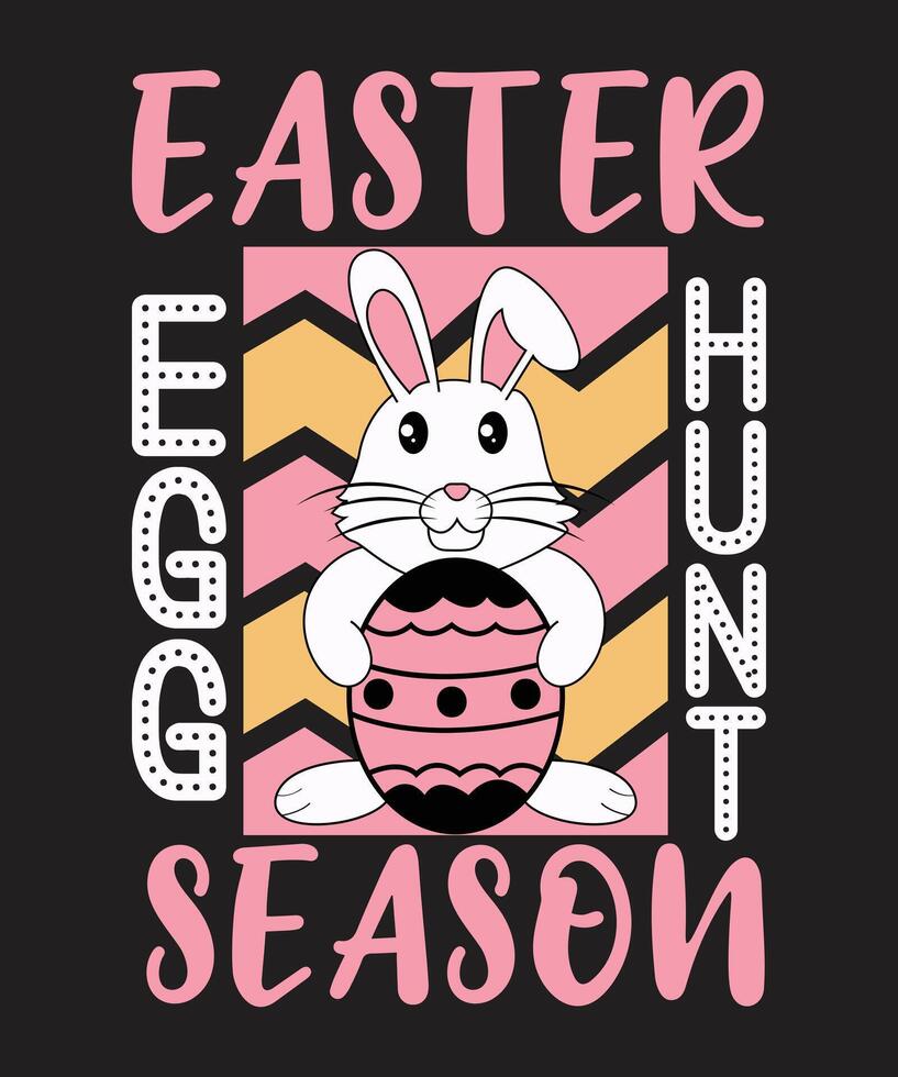 Easter print template and t shirt designs vector