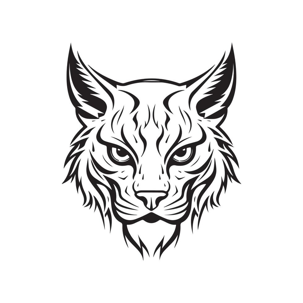 Lynx Face Vectors and Illustrations