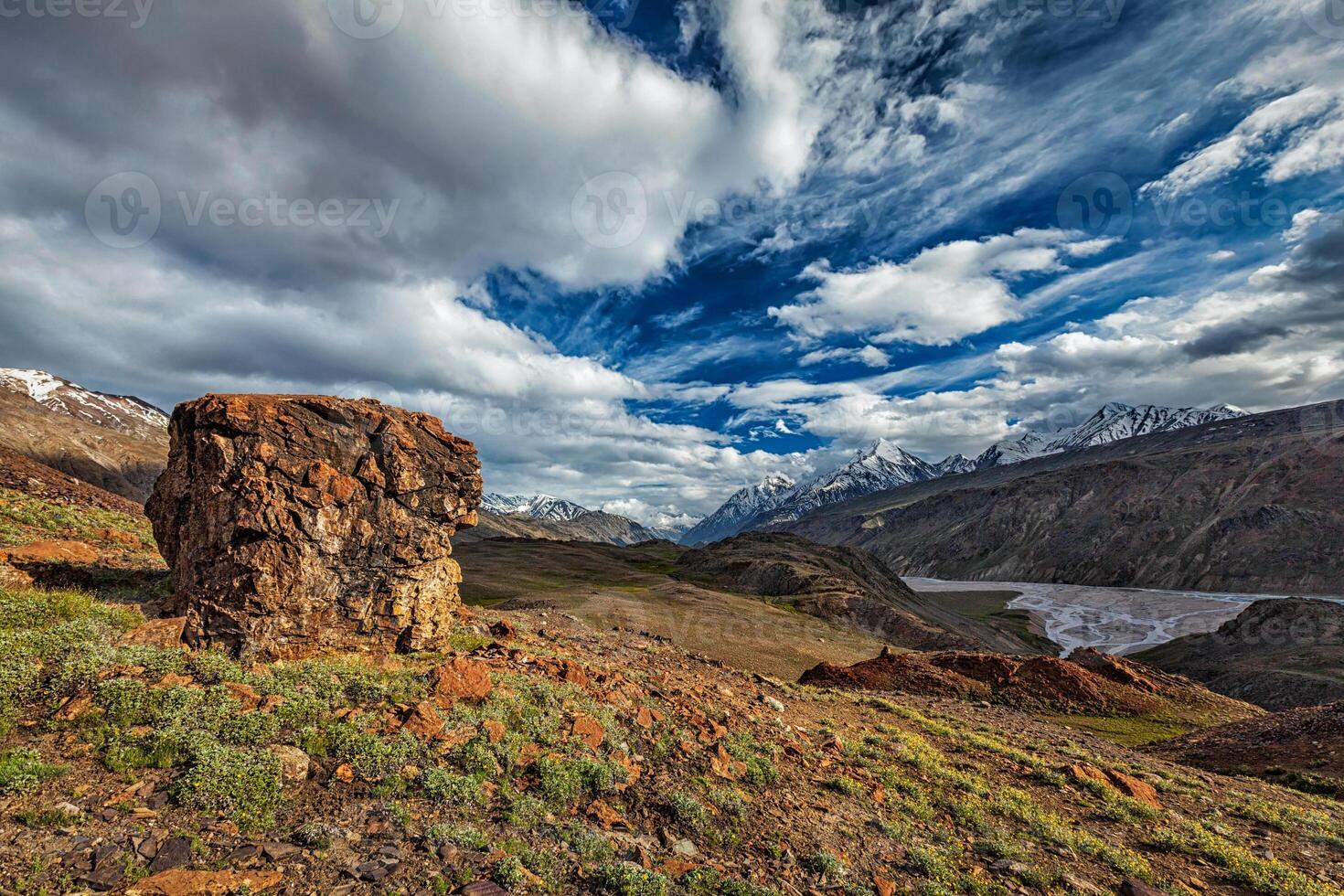 Himalayan landscape in Himalayas photo