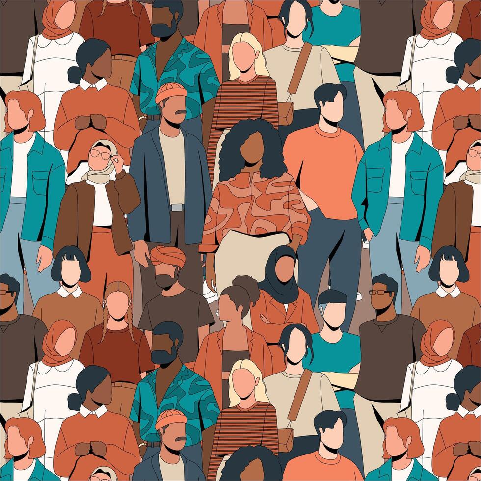 People group diversity art illustration vector