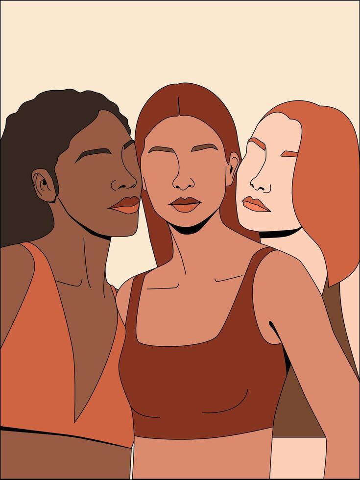 People group diversity art illustration vector