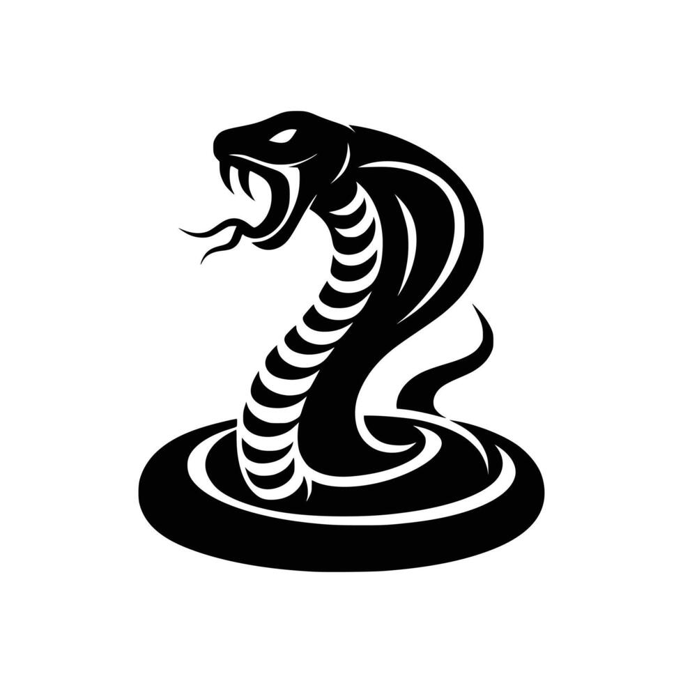 Dynamic Elegance King Cobra Logo Ideal for Business, Sport, and Game Companies vector