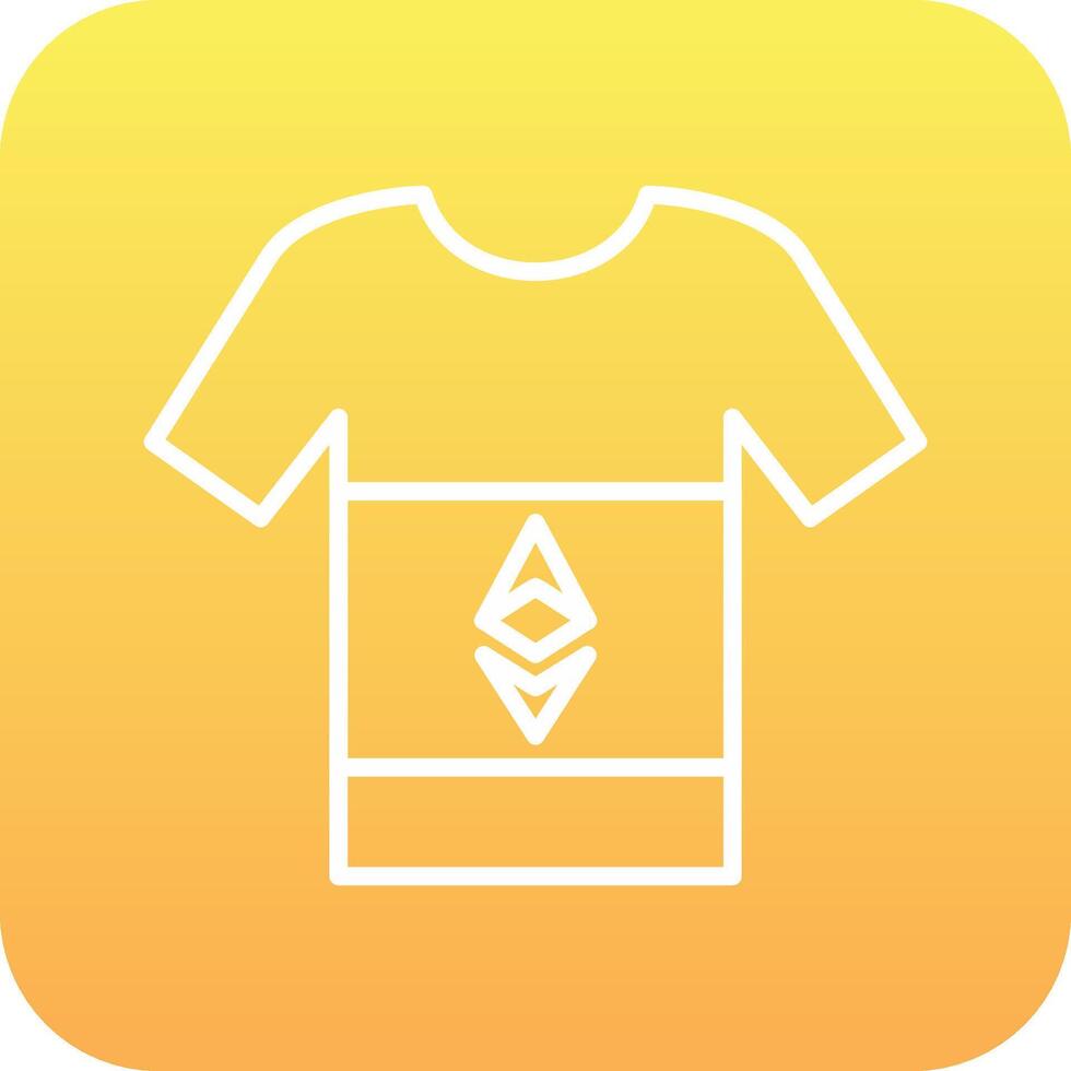 Ethereum Tshirt Vector Icon