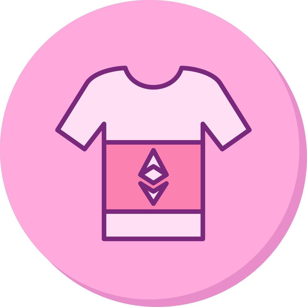 ethereum camiseta vector icono