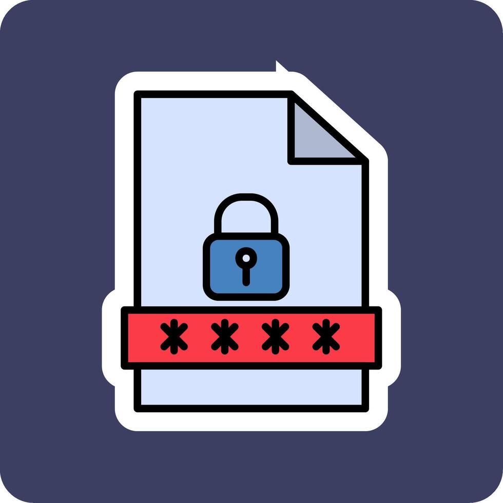 File Password Vector Icon