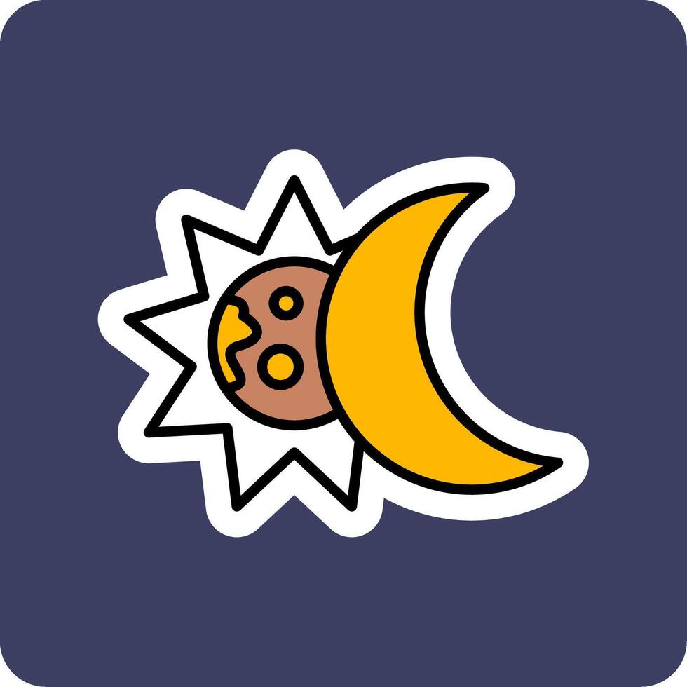 icono de vector de eclipse