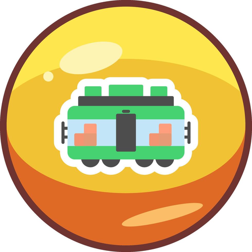 tren carga vector icono